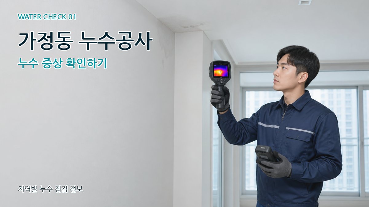 가정동 누수공사 누수 증상 확인하기
