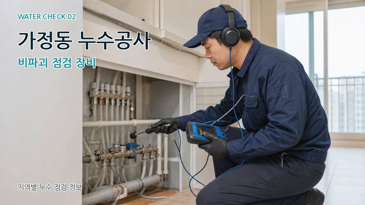 가정동 누수공사 비파괴 점검 장비