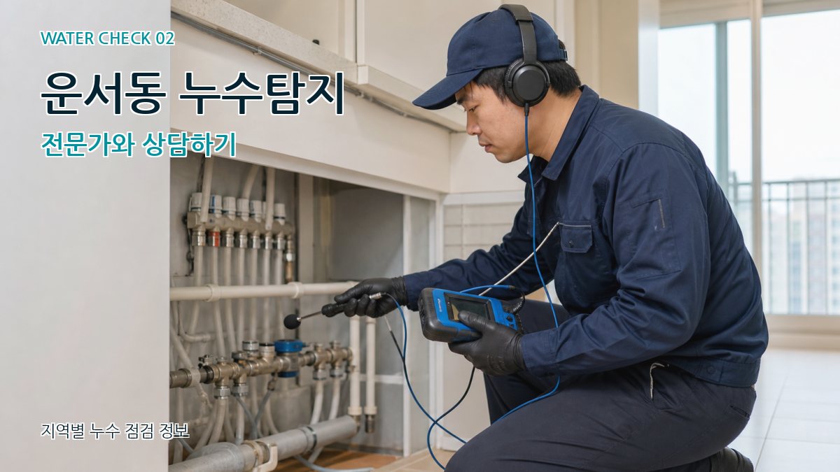 운서동 누수탐지 전문가와 상담하기