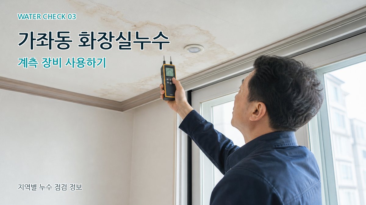 가좌동 천장누수 누수탐지 이미지