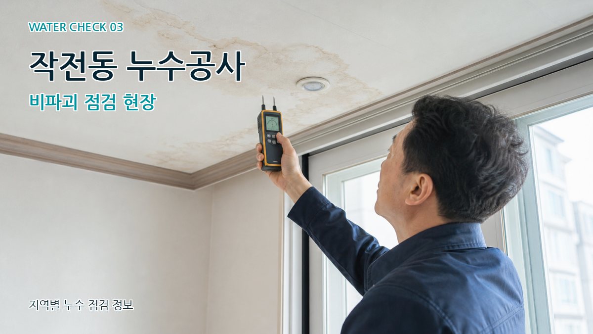 작전동 누수공사 비파괴 점검 현장