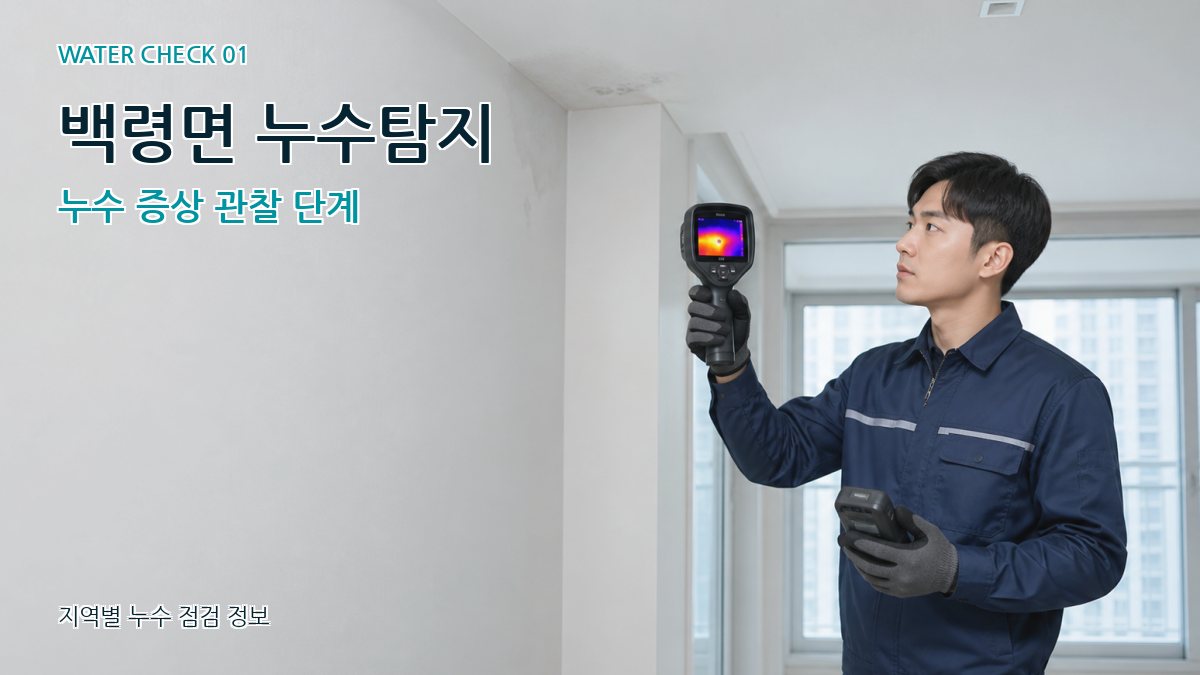 백령면 누수탐지 누수 증상 관찰 단계