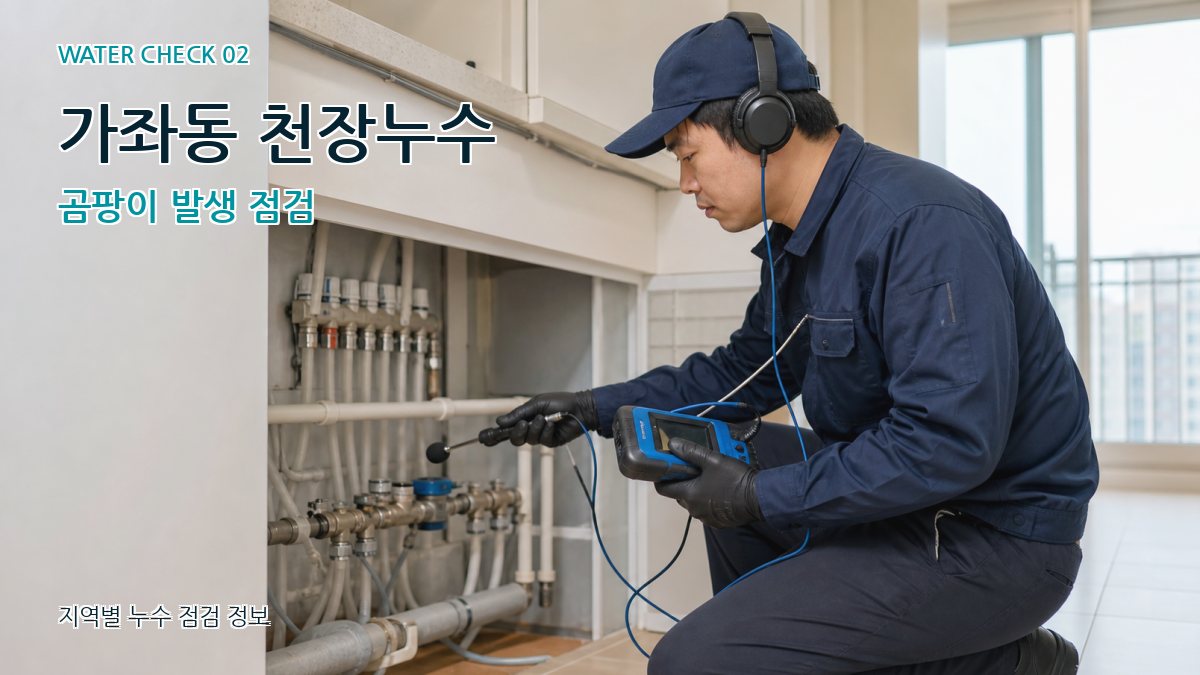 가좌동 천장누수 곰팡이 발생 점검