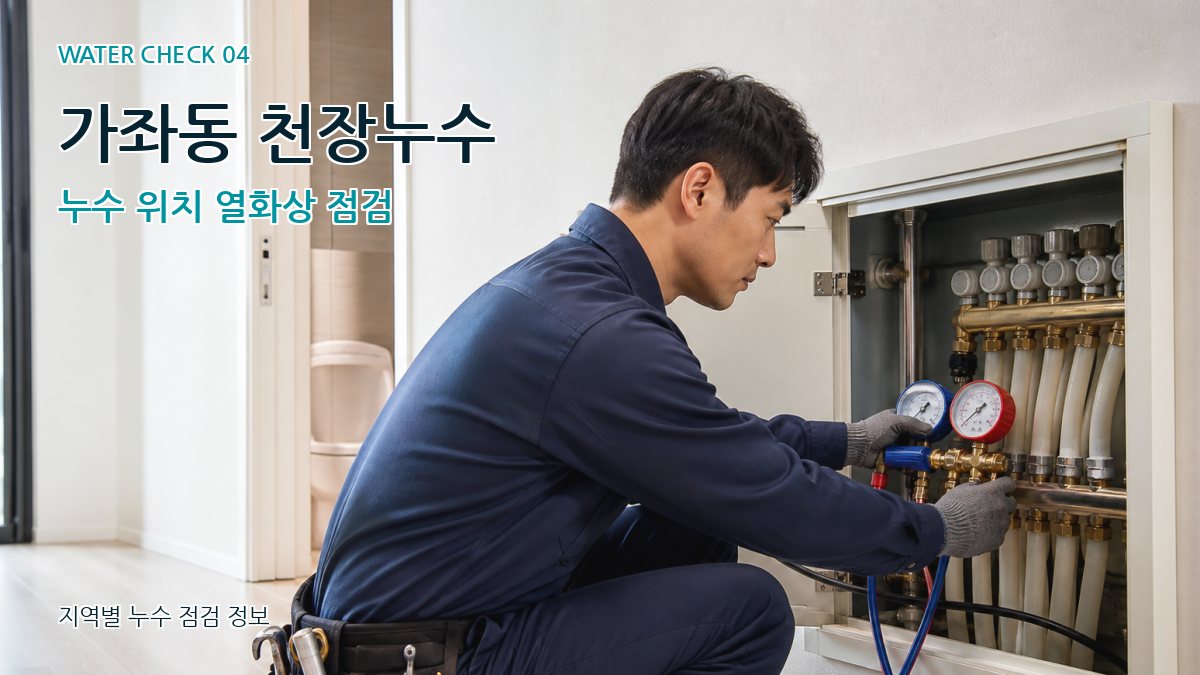 가좌동 천장누수 누수 위치 열화상 점검