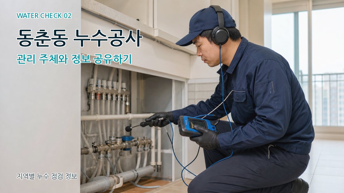 동춘동 누수공사 관리 주체와 정보 공유하기