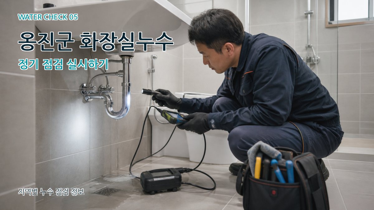 옹진군 화장실누수 정기 점검 실시하기