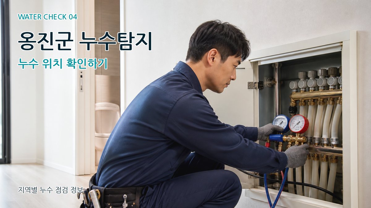 옹진군 누수탐지 누수 위치 확인하기