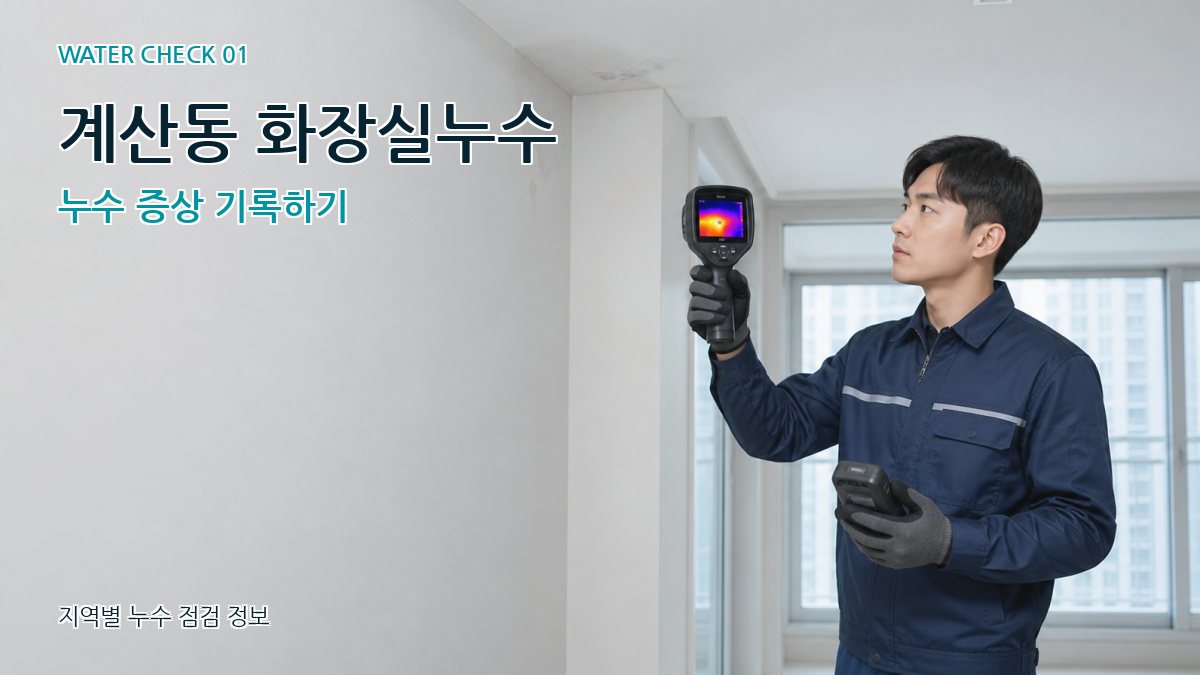 계산동 아파트누수 누수탐지 이미지