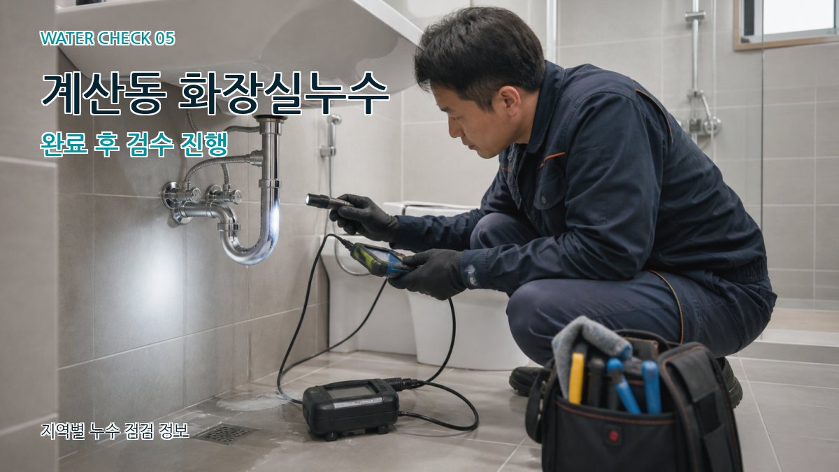 계산동 누수공사 누수탐지 이미지