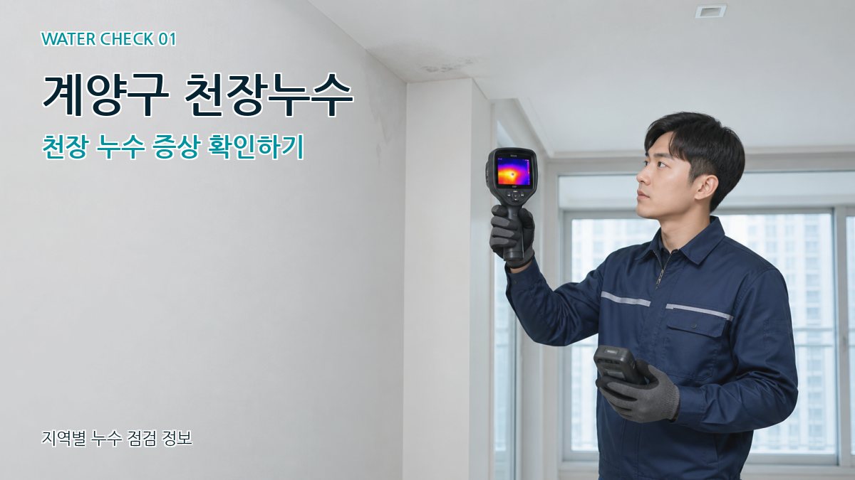 계양구 아파트누수 누수탐지 이미지