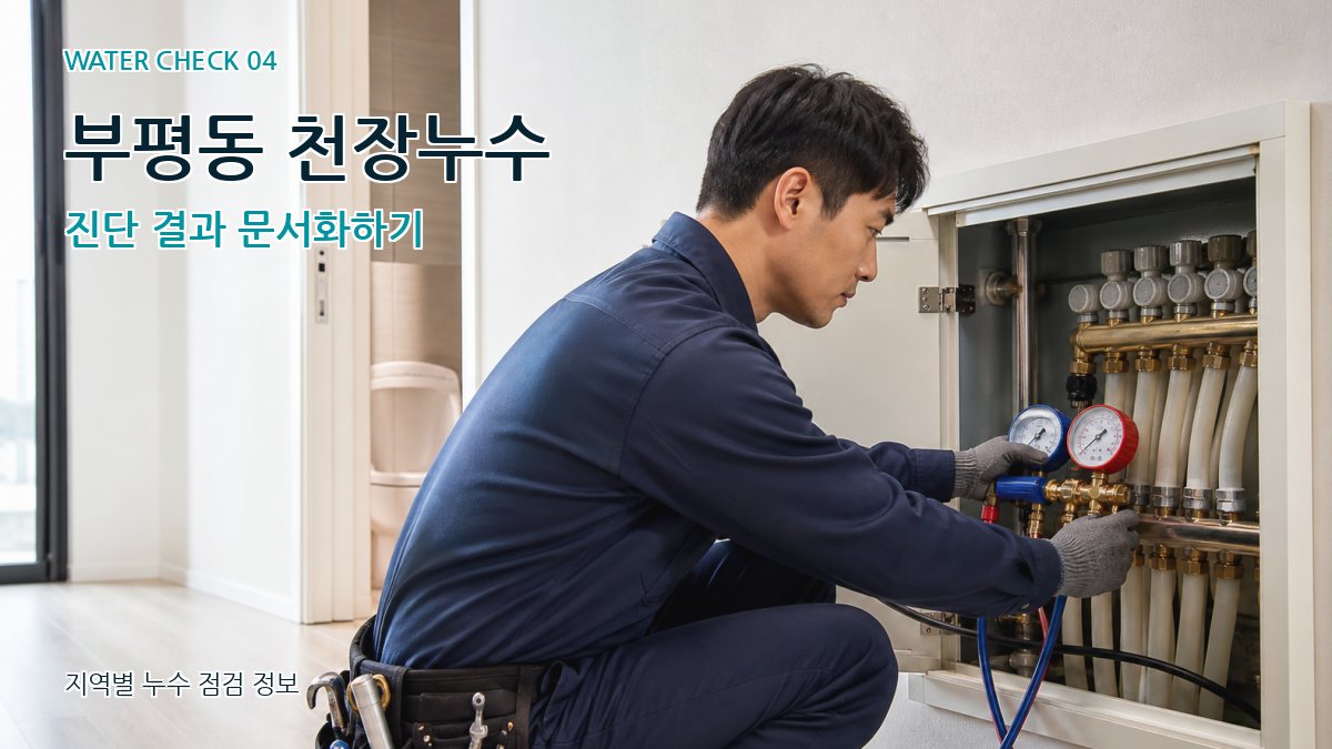 부평동 천장누수 진단 결과 문서화하기
