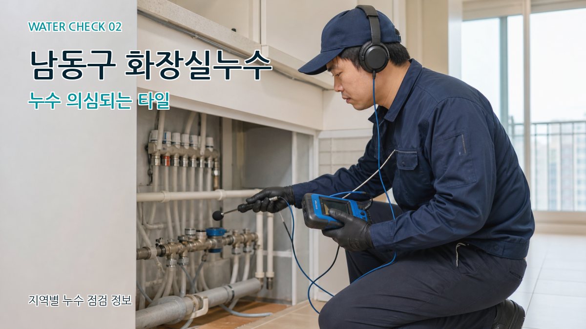 남동구 화장실누수 누수탐지 이미지
