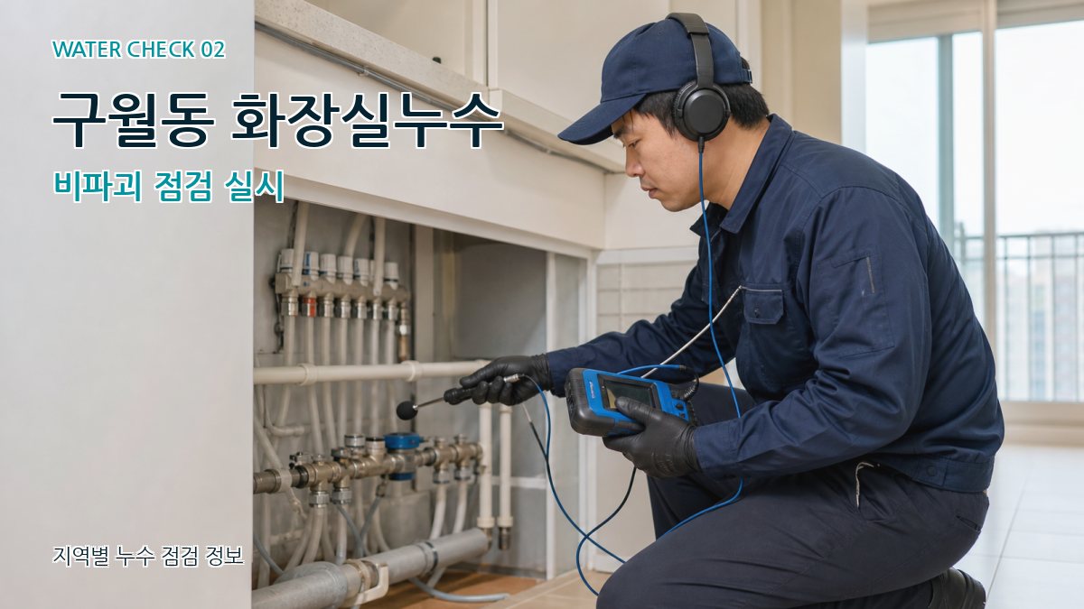 구월동 화장실누수 비파괴 점검 실시