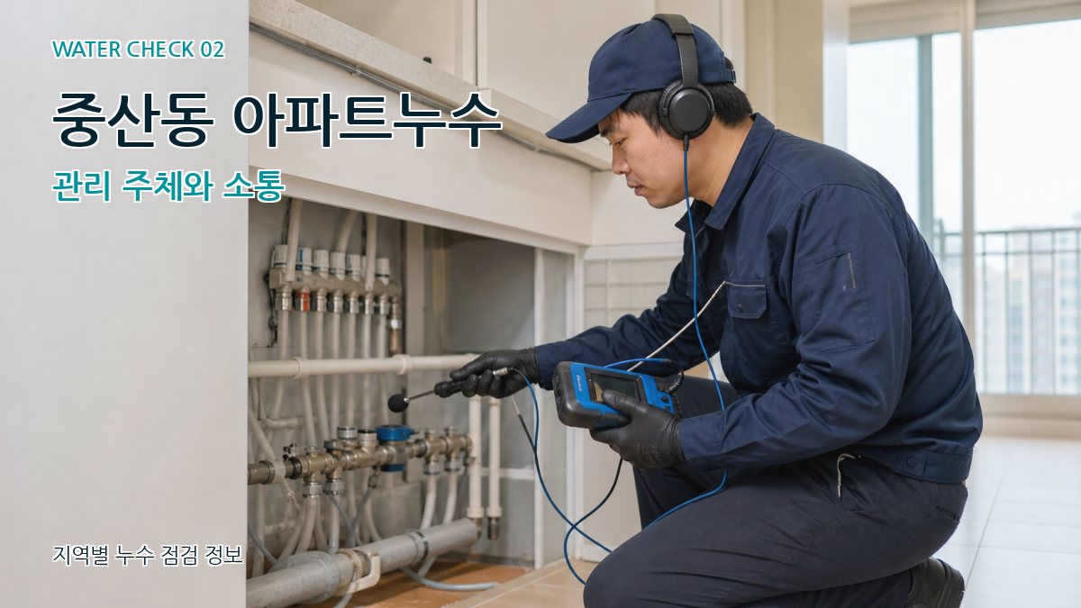 중산동 화장실누수 누수탐지 이미지