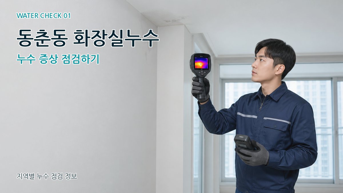 동춘동 아파트누수 누수탐지 이미지
