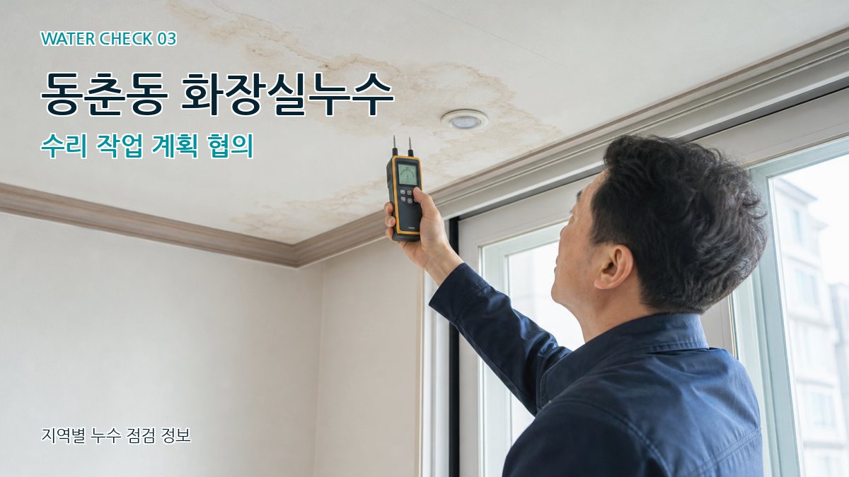 동춘동 천장누수 누수탐지 이미지