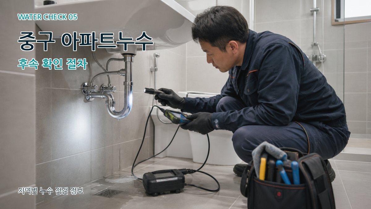 중구 아파트누수 후속 확인 절차