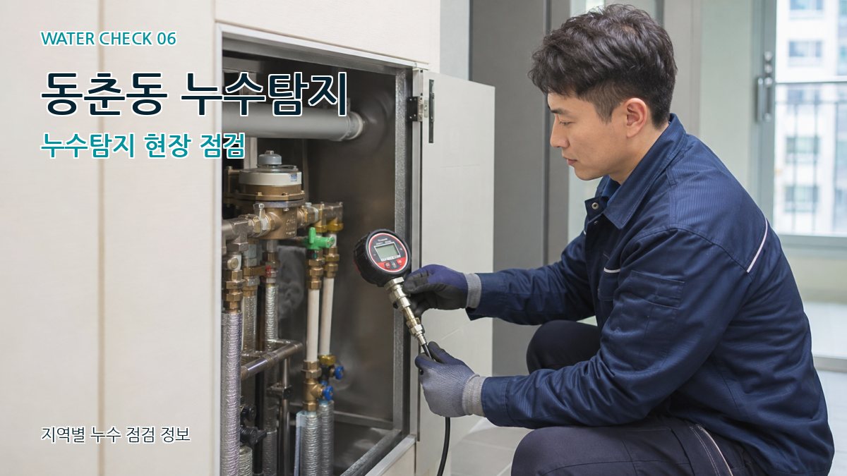 동춘동 누수탐지 누수탐지 현장 점검