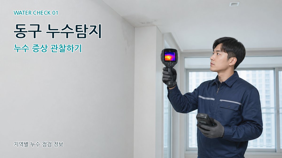 동구 누수탐지 누수 증상 관찰하기