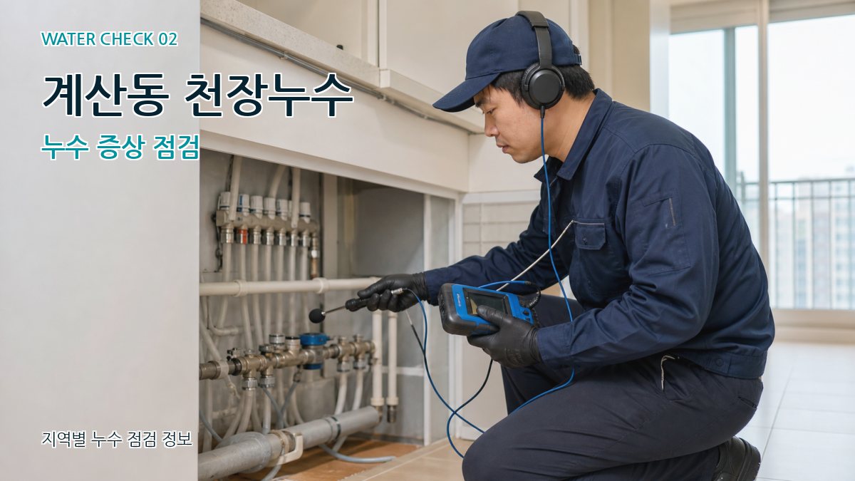 계산동 천장누수 누수 증상 점검