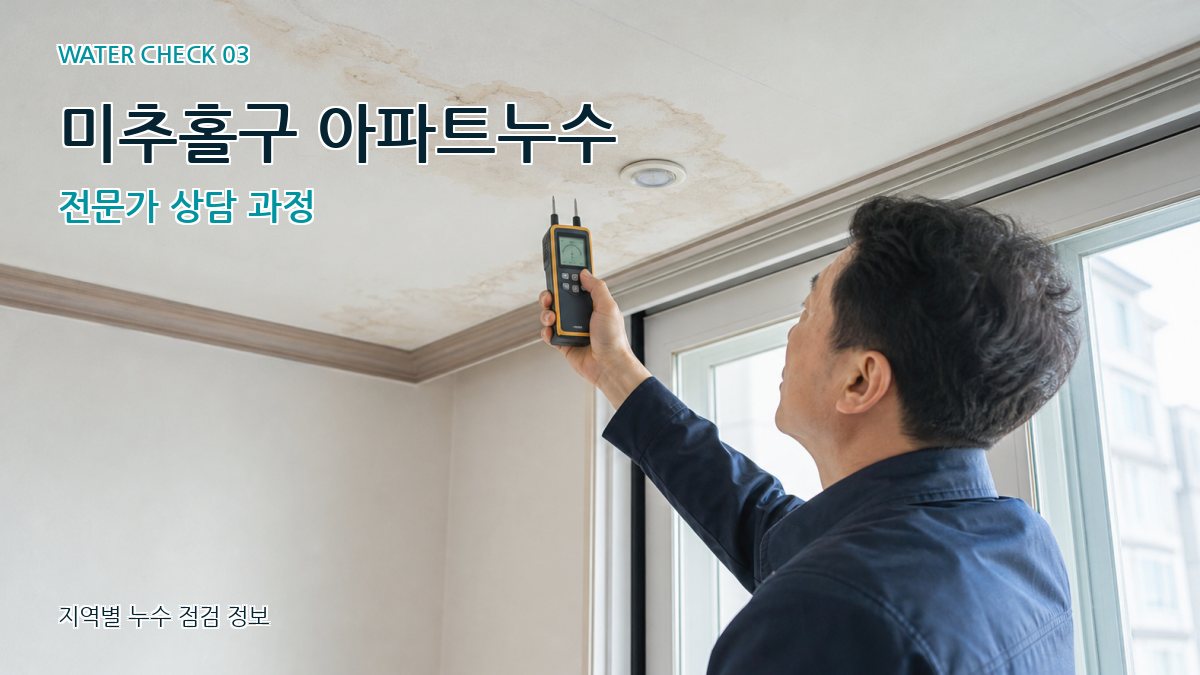 미추홀구 아파트누수 전문가 상담 과정
