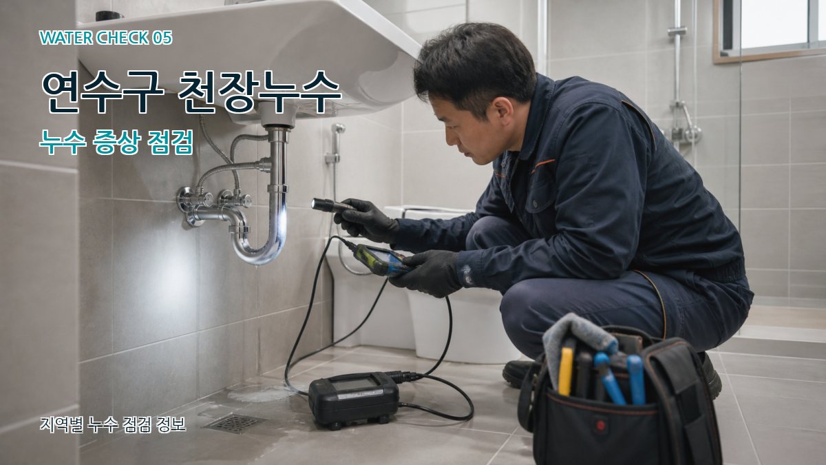 연수구 천장누수 누수 증상 점검