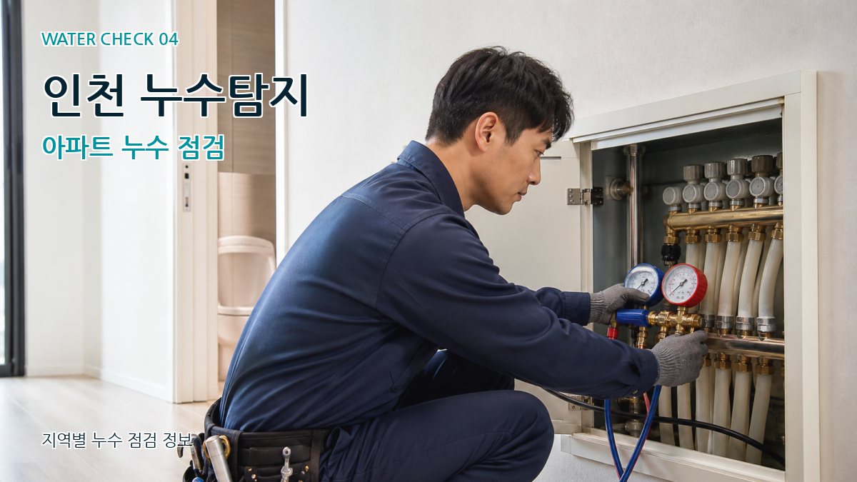 인천 누수탐지 아파트 누수 점검