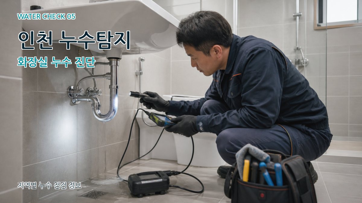 인천 누수탐지 화장실 누수 진단