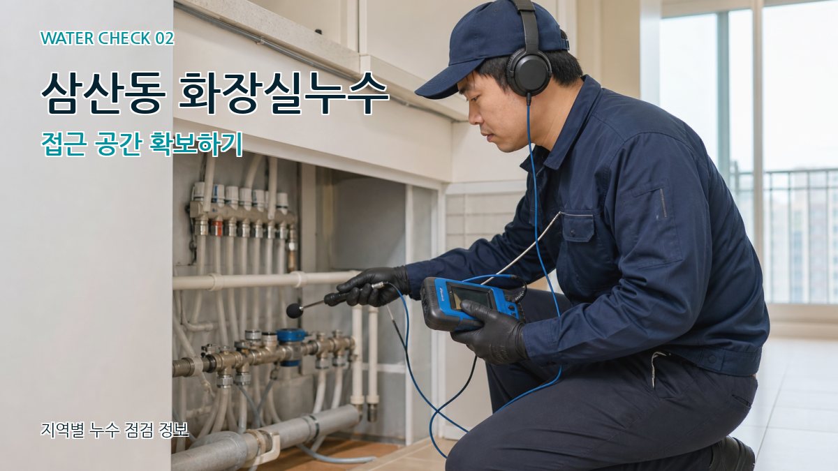 삼산동 화장실누수 접근 공간 확보하기