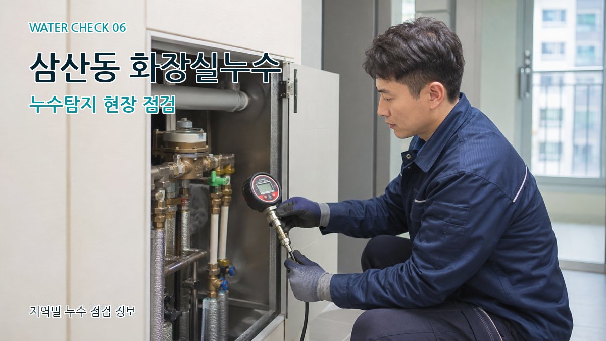 삼산동 화장실누수 누수탐지 현장 점검