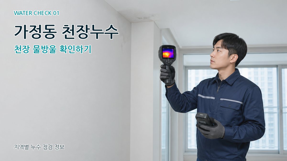 가정동 아파트누수 누수탐지 이미지