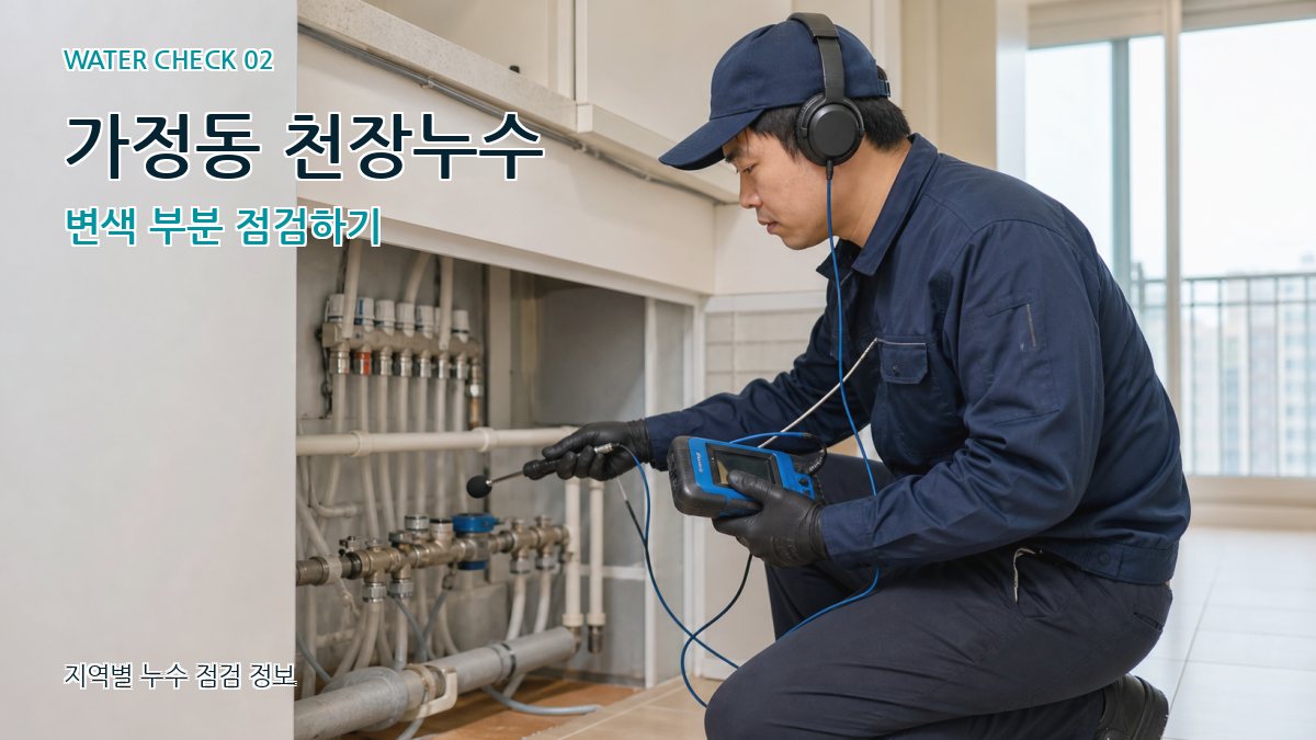 가정동 화장실누수 누수탐지 이미지