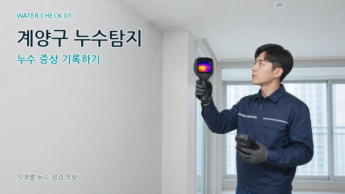 계양구 아파트누수 누수탐지 이미지
