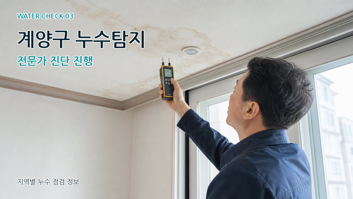 계양구 천장누수 누수탐지 이미지
