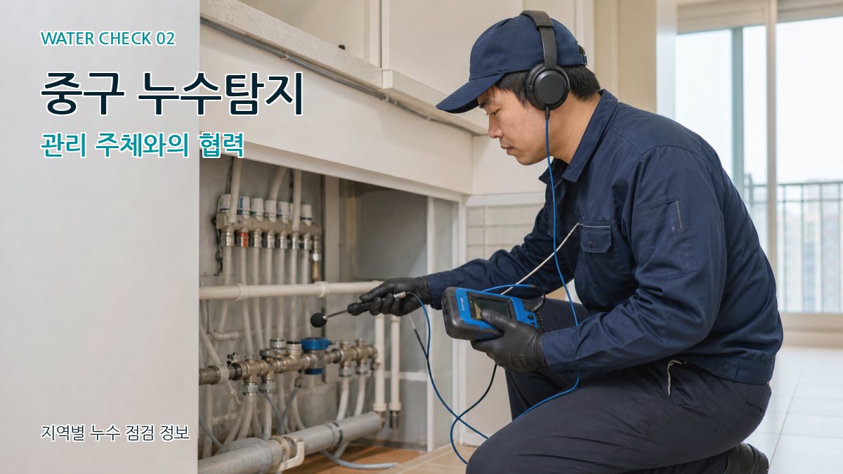 중구 누수탐지 관리 주체와의 협력