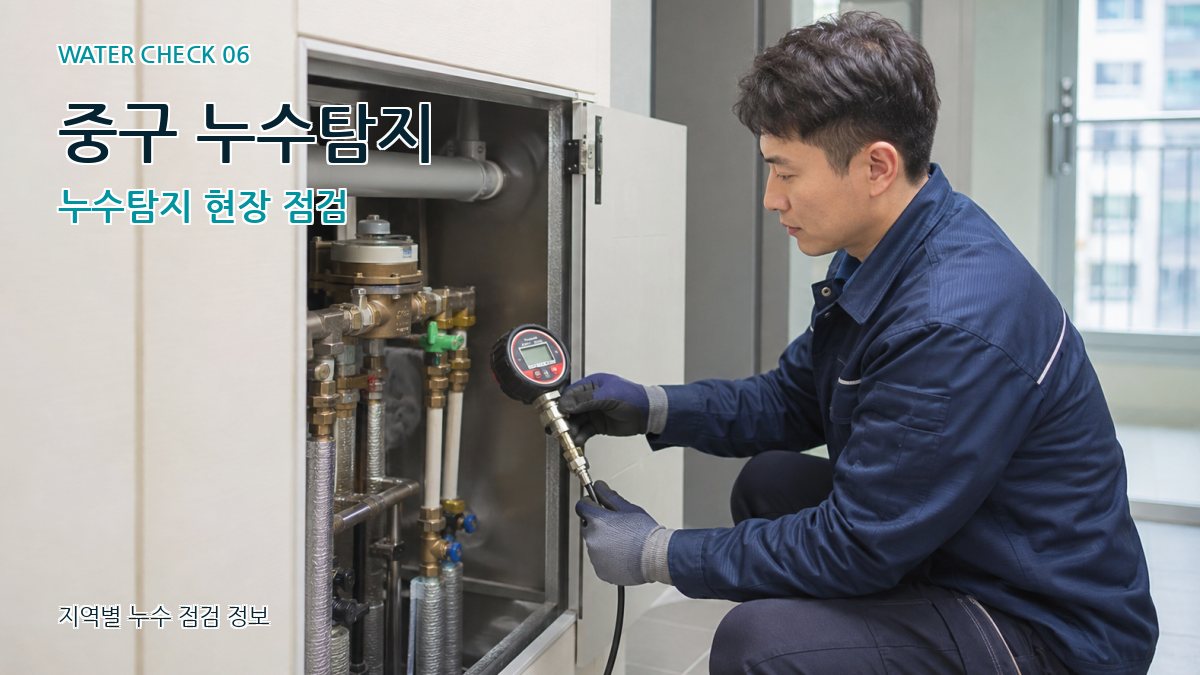 중구 누수탐지 누수탐지 현장 점검