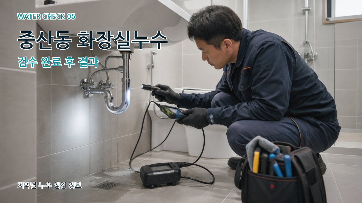 중산동 누수공사 누수탐지 이미지