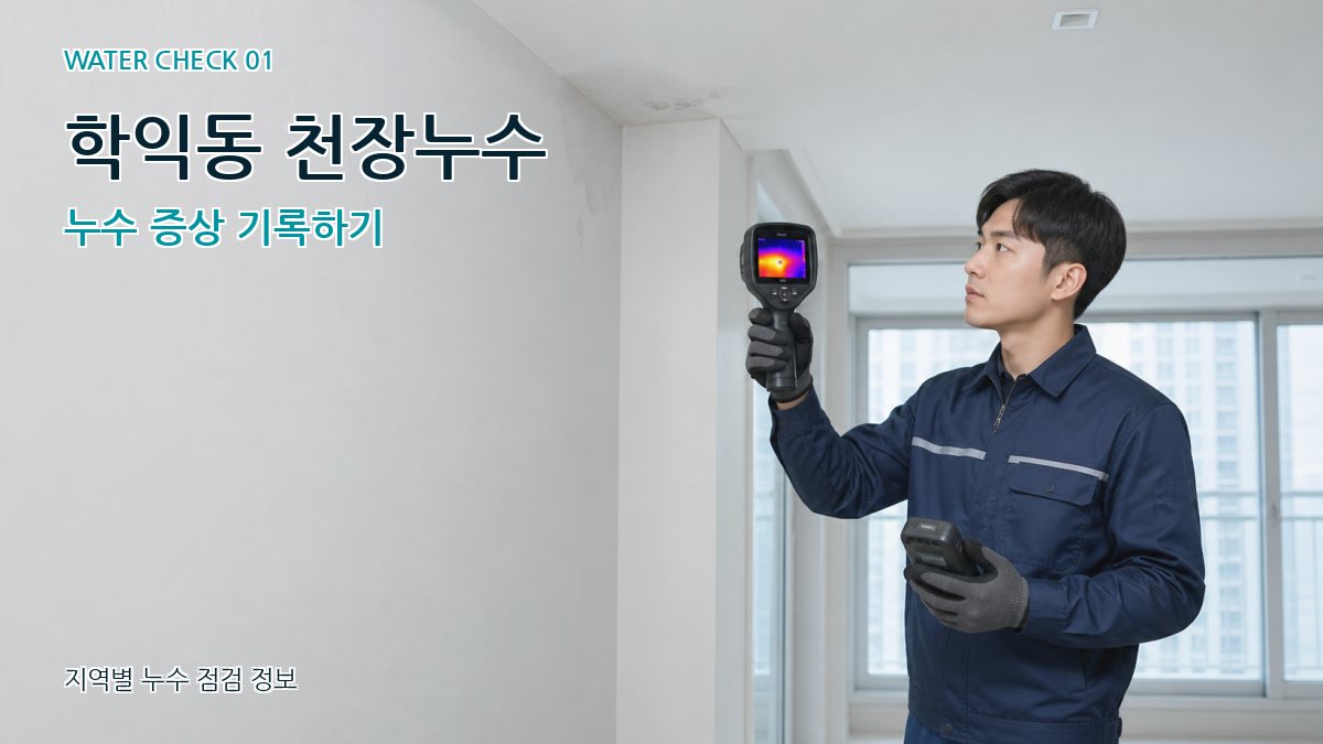 학익동 천장누수 누수 증상 기록하기