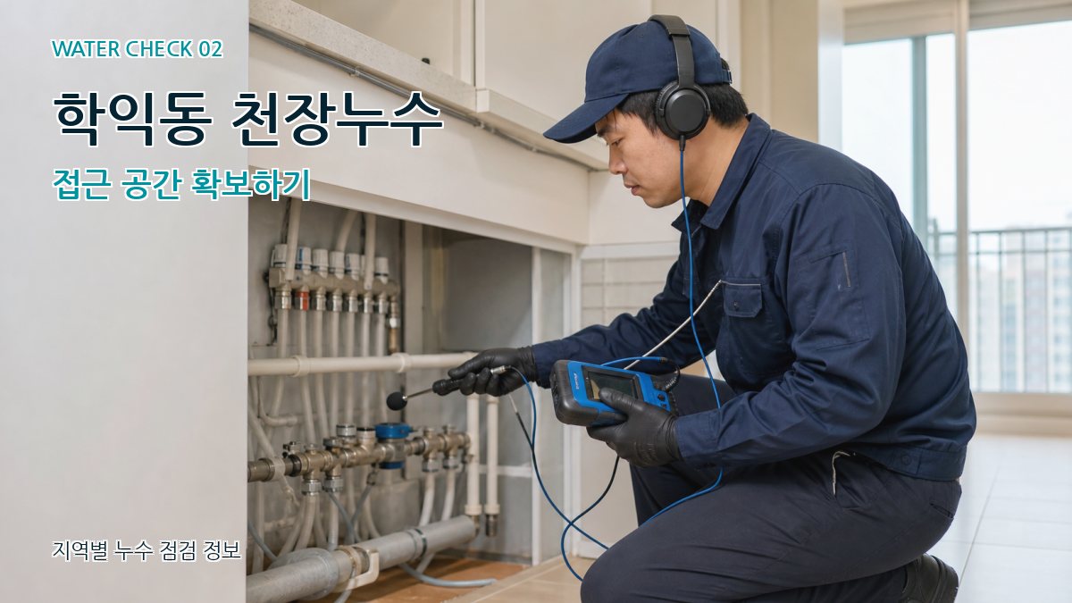 학익동 천장누수 접근 공간 확보하기