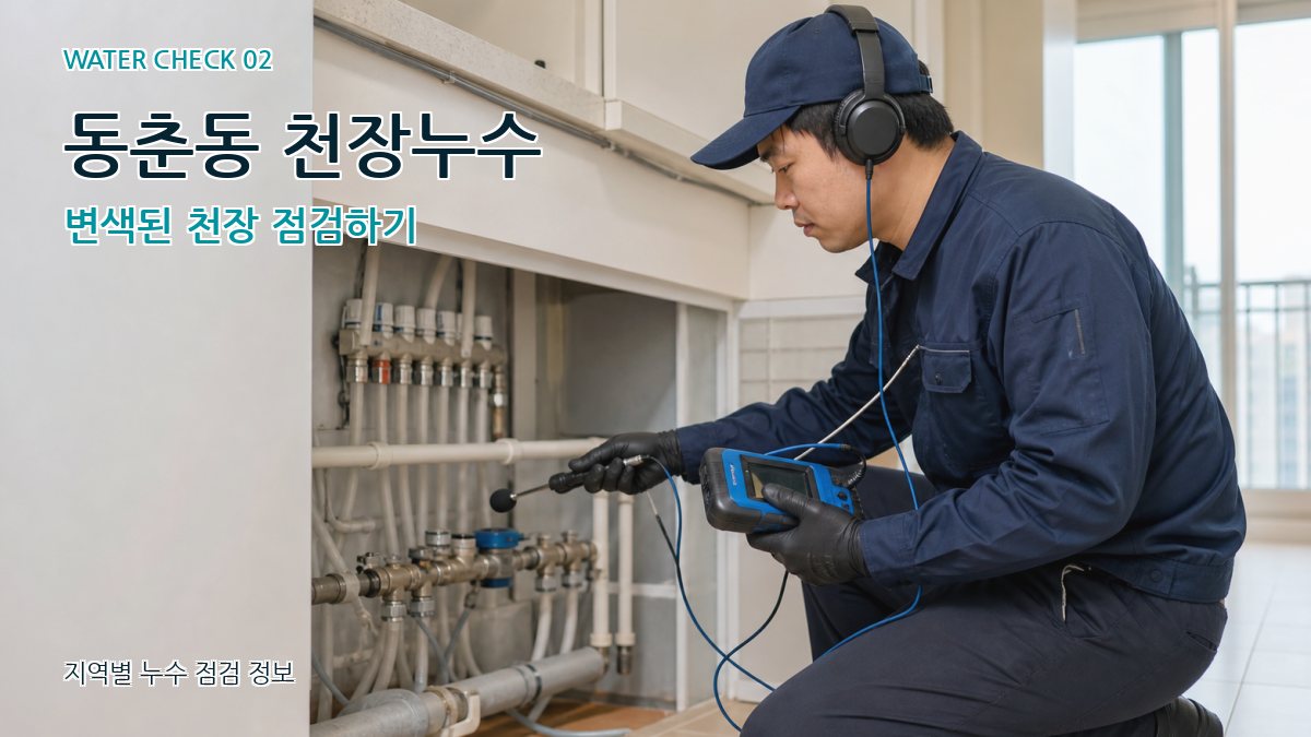 동춘동 화장실누수 누수탐지 이미지