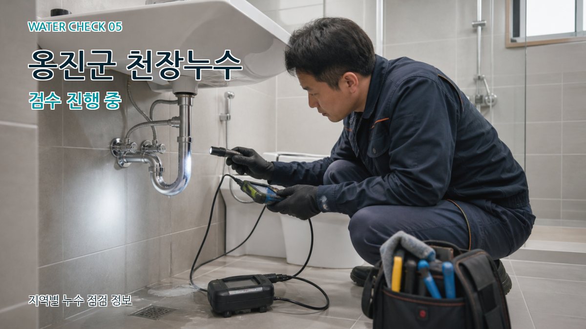 옹진군 천장누수 검수 진행 중