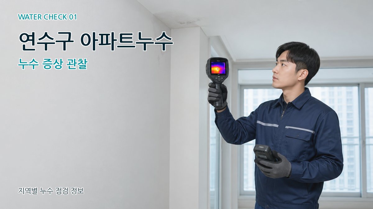연수구 아파트누수 누수 증상 관찰