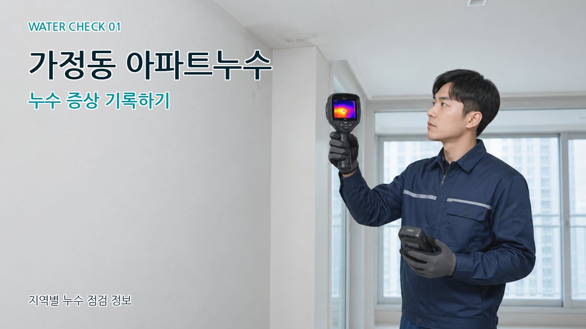 가정동 아파트누수 누수탐지 이미지