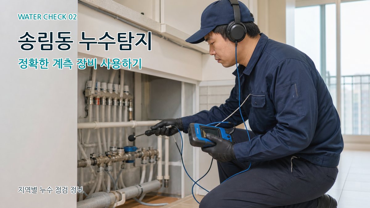 송림동 누수탐지 정확한 계측 장비 사용하기