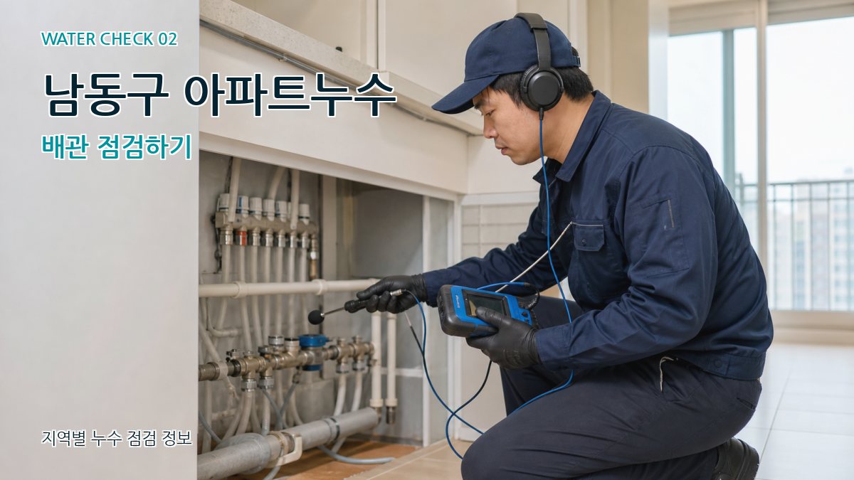 남동구 아파트누수 배관 점검하기