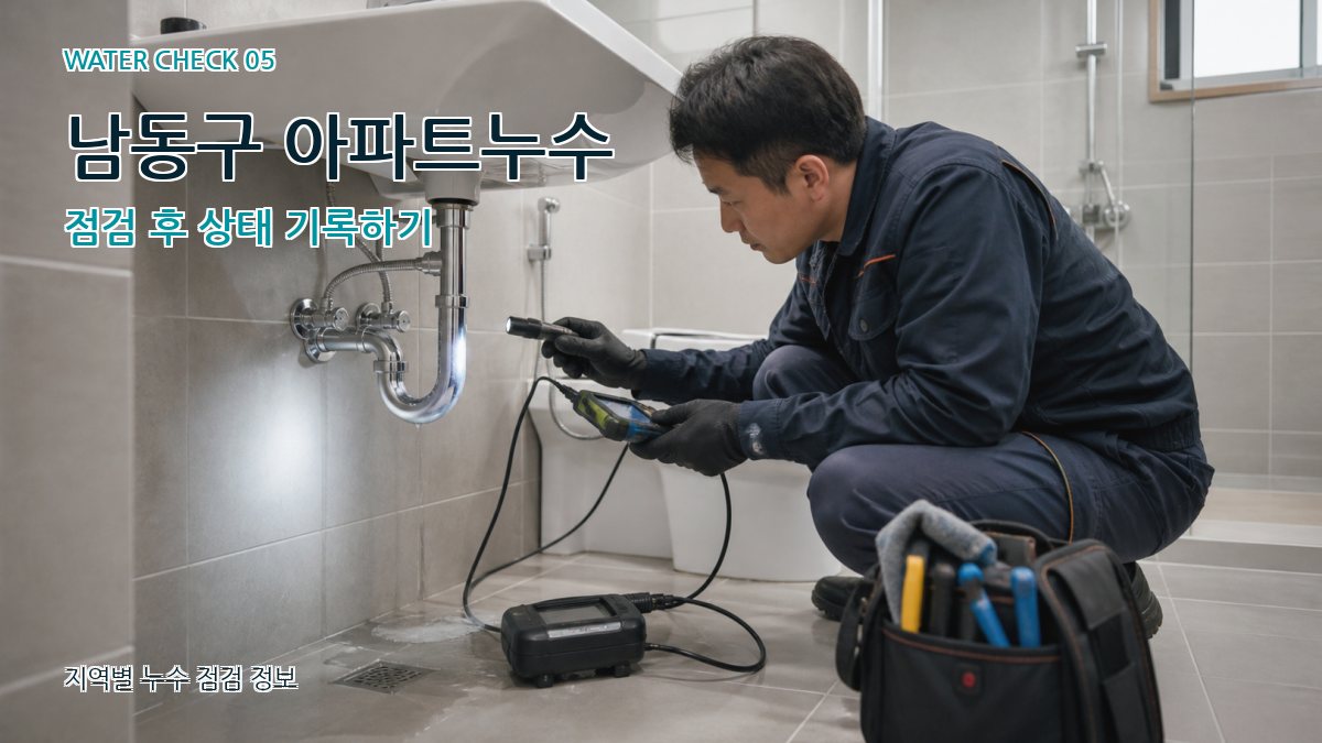 남동구 아파트누수 점검 후 상태 기록하기