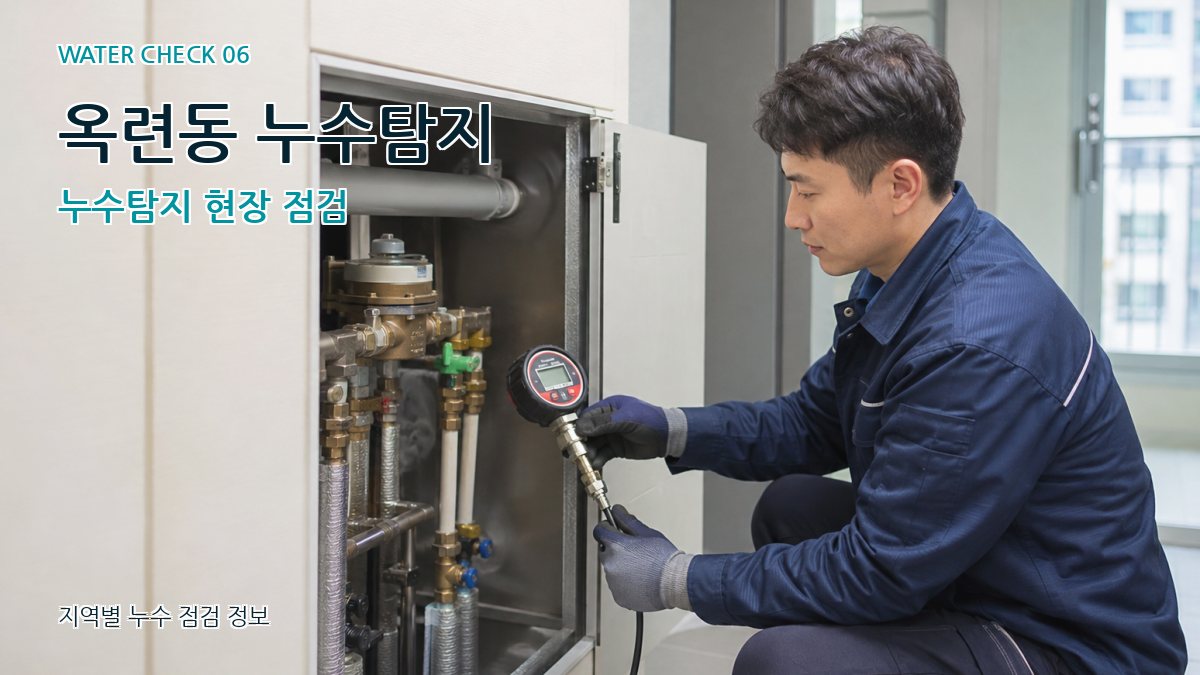 옥련동 누수탐지 누수탐지 현장 점검