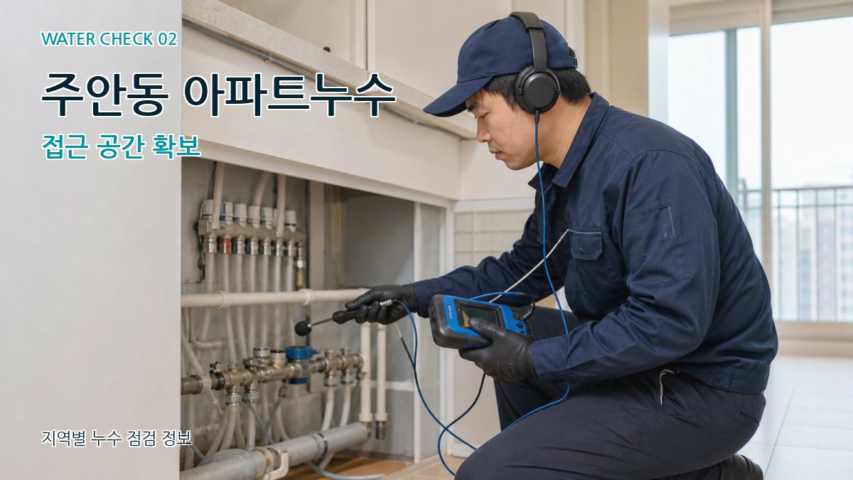 주안동 화장실누수 누수탐지 이미지