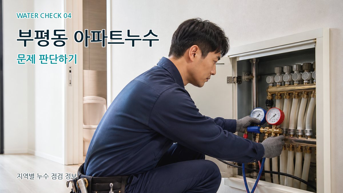 부평동 아파트누수 문제 판단하기