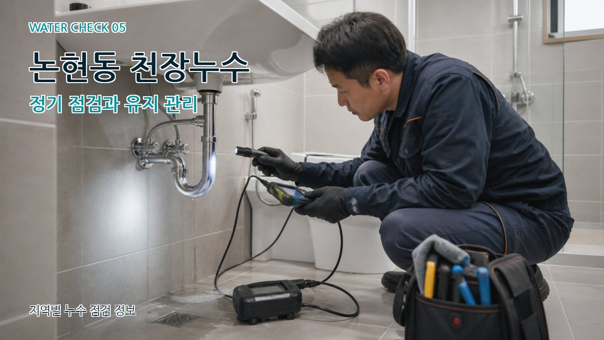 논현동 천장누수 정기 점검과 유지 관리
